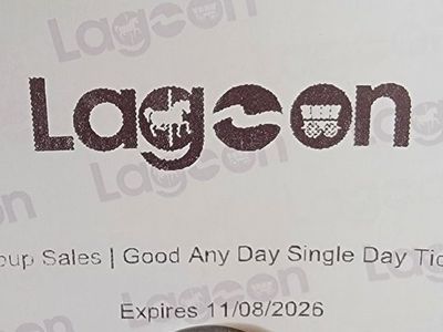 Lagoon Amusement Park Good Any Day Single Day Ticket Expires 11/08/2026