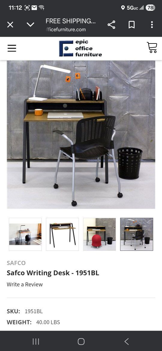 New $285 Writing Desk For Trade