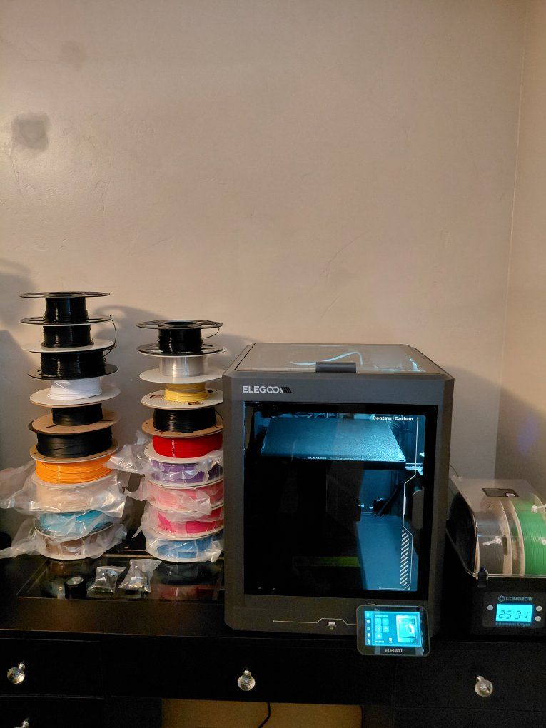Elegoo Centauri Carbon 3d Printer with extras