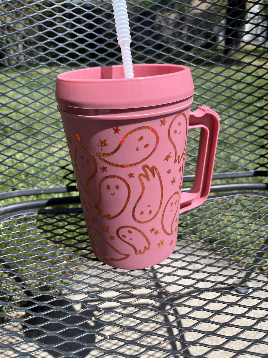 Pink Halloween cup