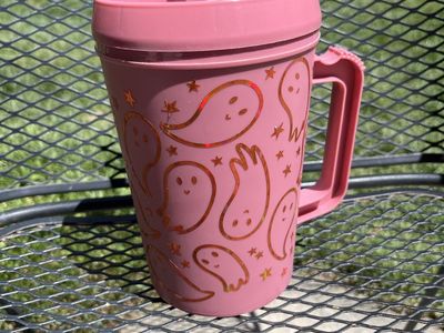 Pink Halloween cup
