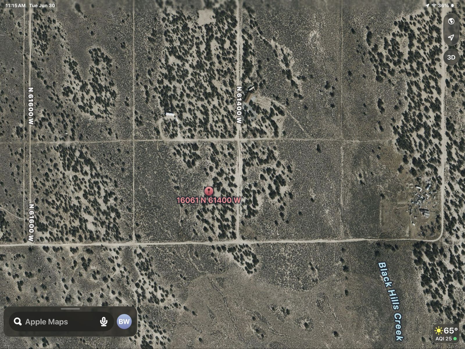 10 acre parcel in Dove Creek Park Valley
