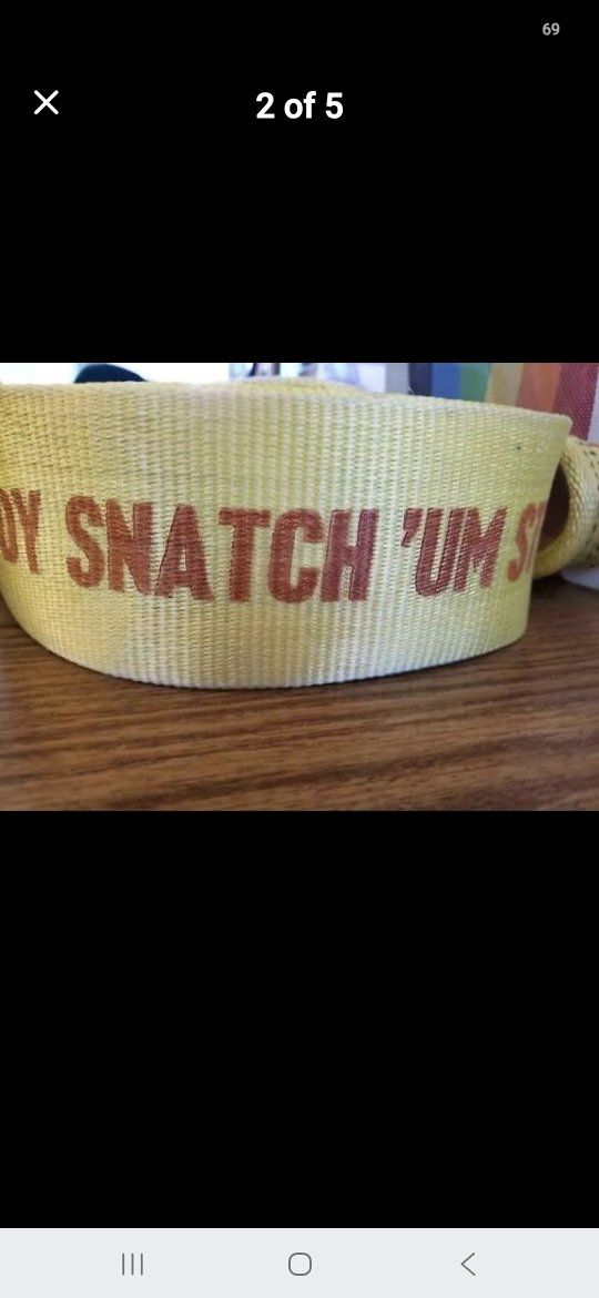 Vehicle recovery strap