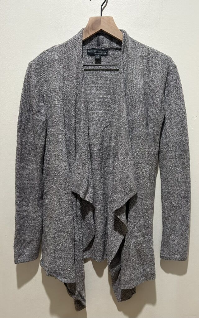 Barefoot Dreams Bamboo Chic Lite Grey Cardigan