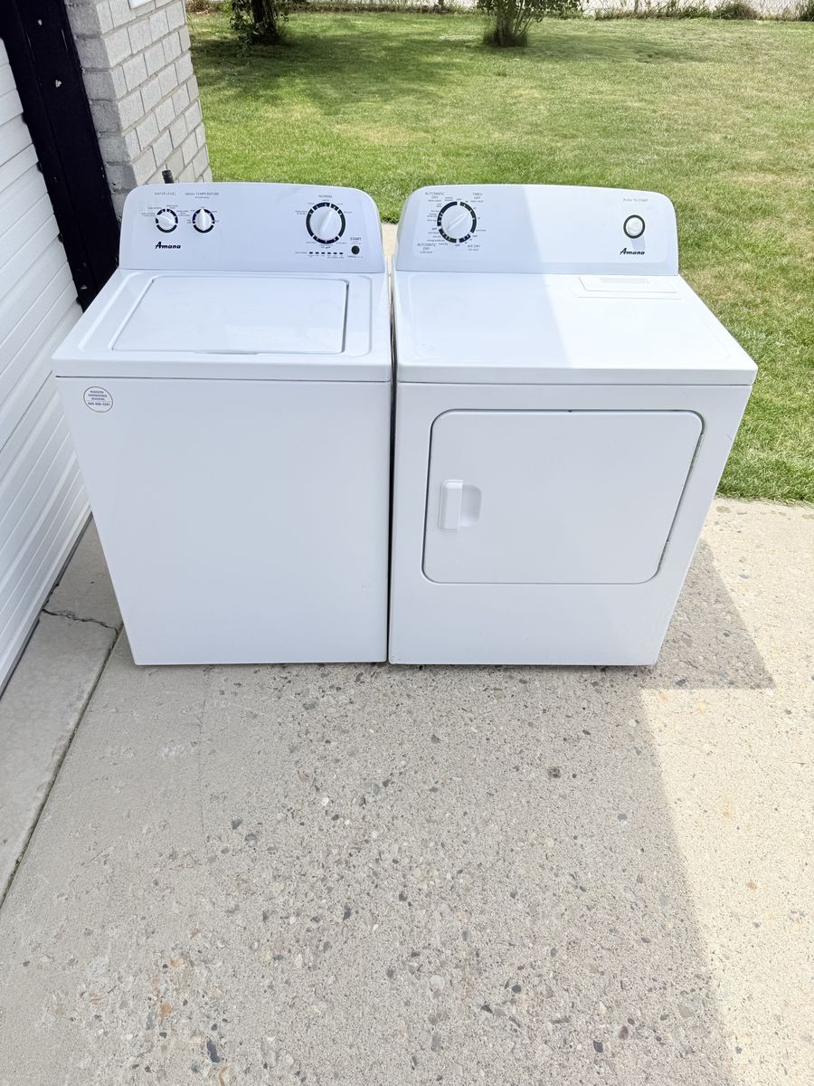 Washer and electric dryer 