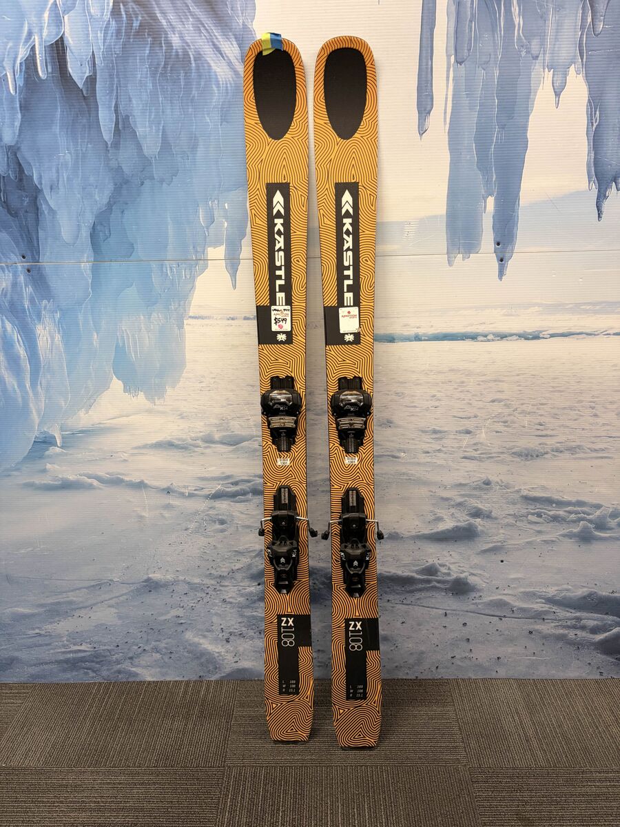 Used Kastle ZX108 169cm W/ Kastle Attack K14 Adjustable bindings