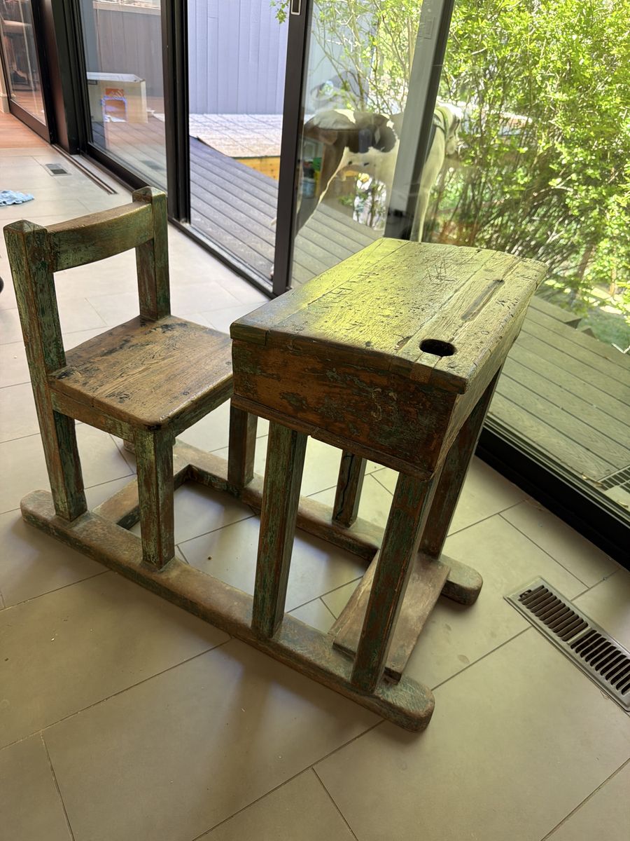 antique/vintage Indian school furniture