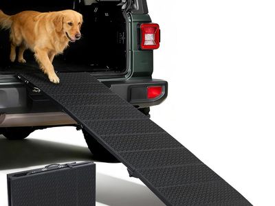 71" L x 18" W Foldable Travel Long Dog Ramp, Supports up to 350 lbs
