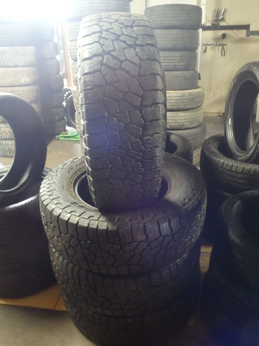 275/70R18 FALKEN WILDPEAK A/T3W SET OF USED TIRES
