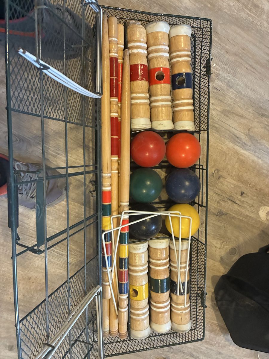 SPORTCRAFT Croquet Set - Complete 6-Player Outdoor Lawn Game with Carrying Caddy