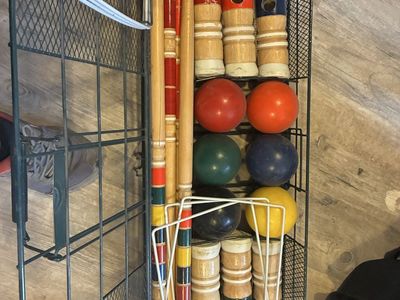 SPORTCRAFT Croquet Set - Complete 6-Player Outdoor Lawn Game with Carrying Caddy