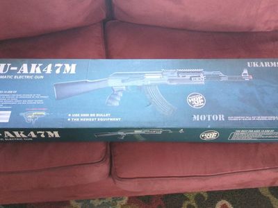 IU-AK47M Automatic Electric Airsoft Gun - Ages 18+ - Uses 6mm BBs - Full Metal Gearbox