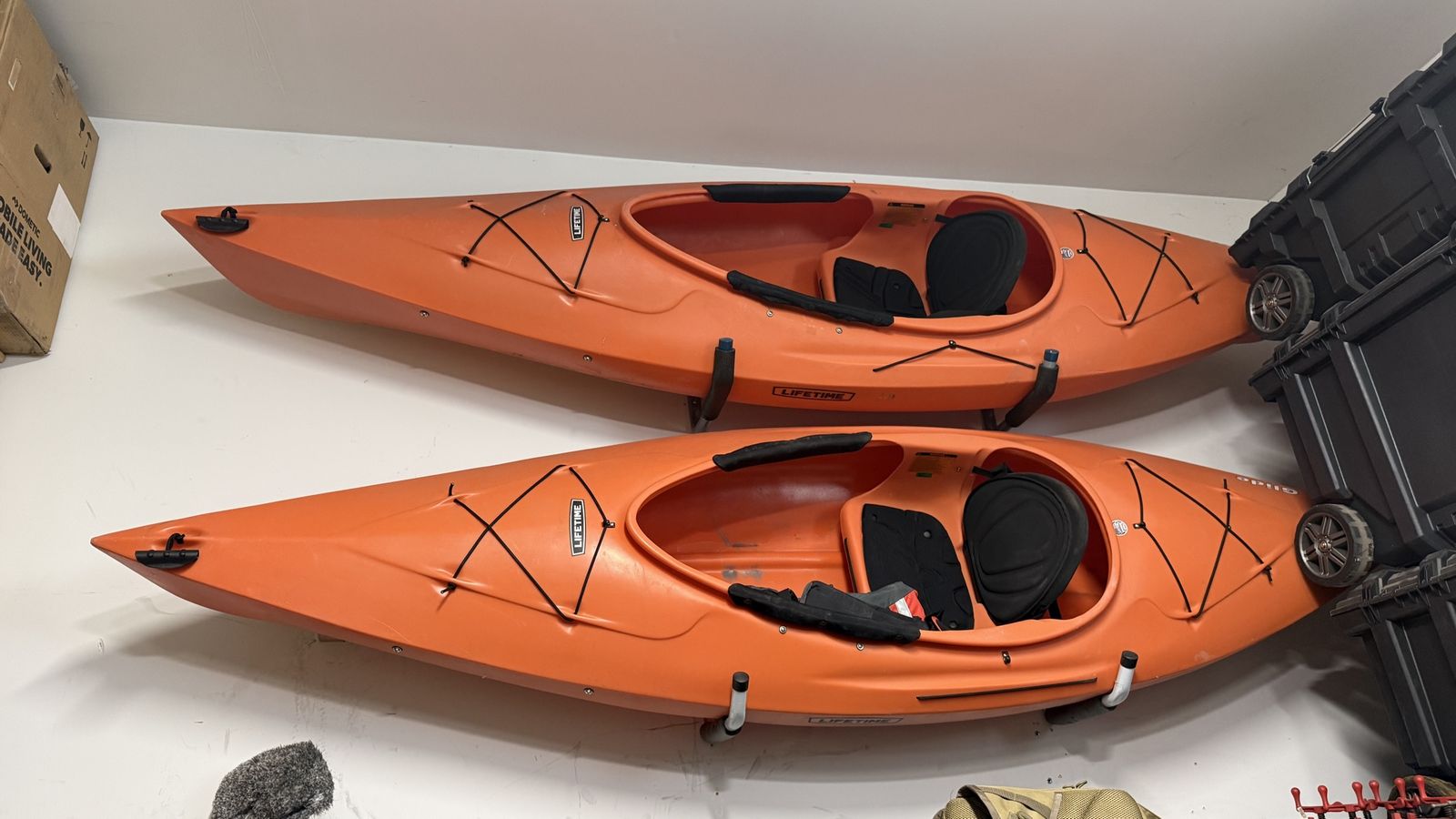 Two 10 foot Lifetime Kayaks