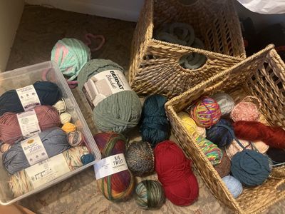 Assorted Yarn Lot - Lion Brand Basic Stitch, Bernat & Big Twist