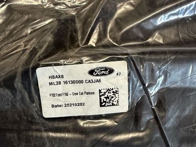 New OEM Ford F-150 Crew Cab Platinum All-Weather Floor Liner Set (2021-2024), Part ML3B 16130D00 CA3JA6 (Floor Mats)
