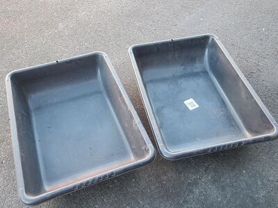 Concrete mixing tubs 17.5"x26"x6"