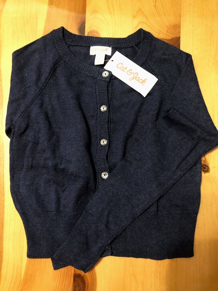 Cat And Jack Navy Blue Sweater New!