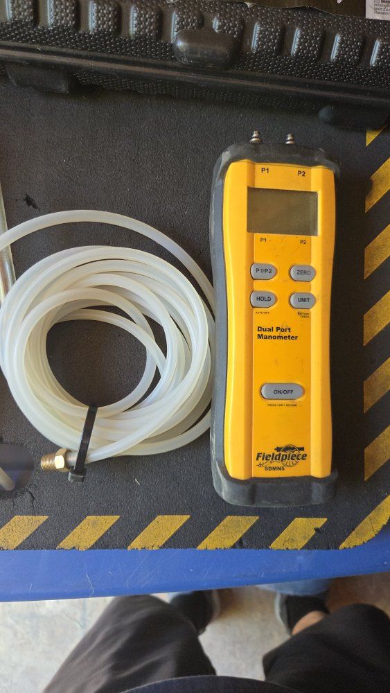 HVAC Specialty Tool Lot: Fieldpiece SDMN5 Manometer, Genteq TEC Inspect, Tubing Flaring Kit