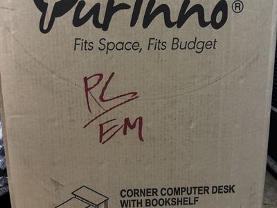 Corner Computer Desk with Bookshelf