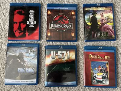 Blu-rays for sale.