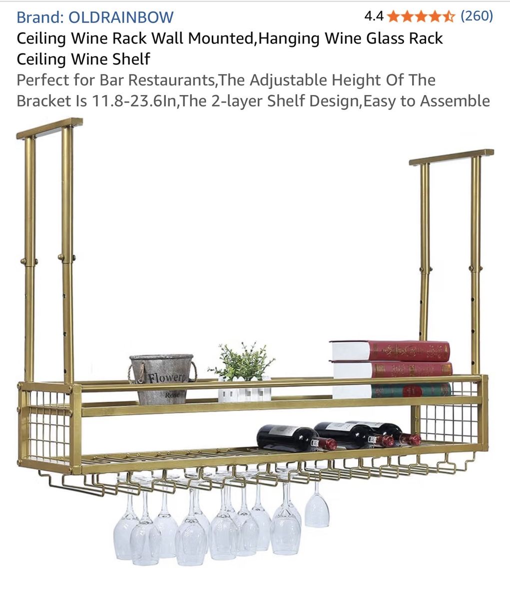 Ceiling Hanging Wine Rack