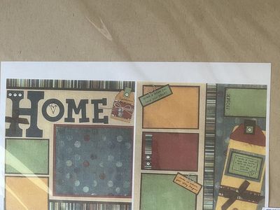 12” x 12” Scrapbook Page Kit – Home