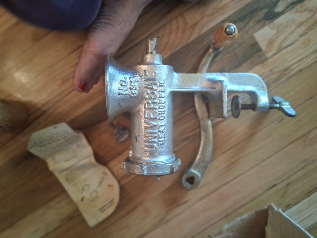 Universal meat grinder in original box