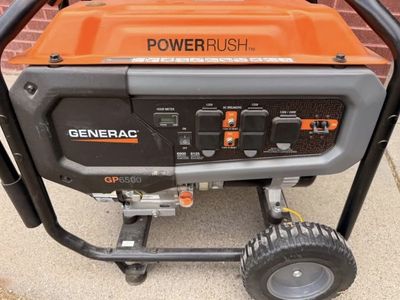Generac GP6500 PowerRush Portable Generator 6500 Watts 3.0 Hours