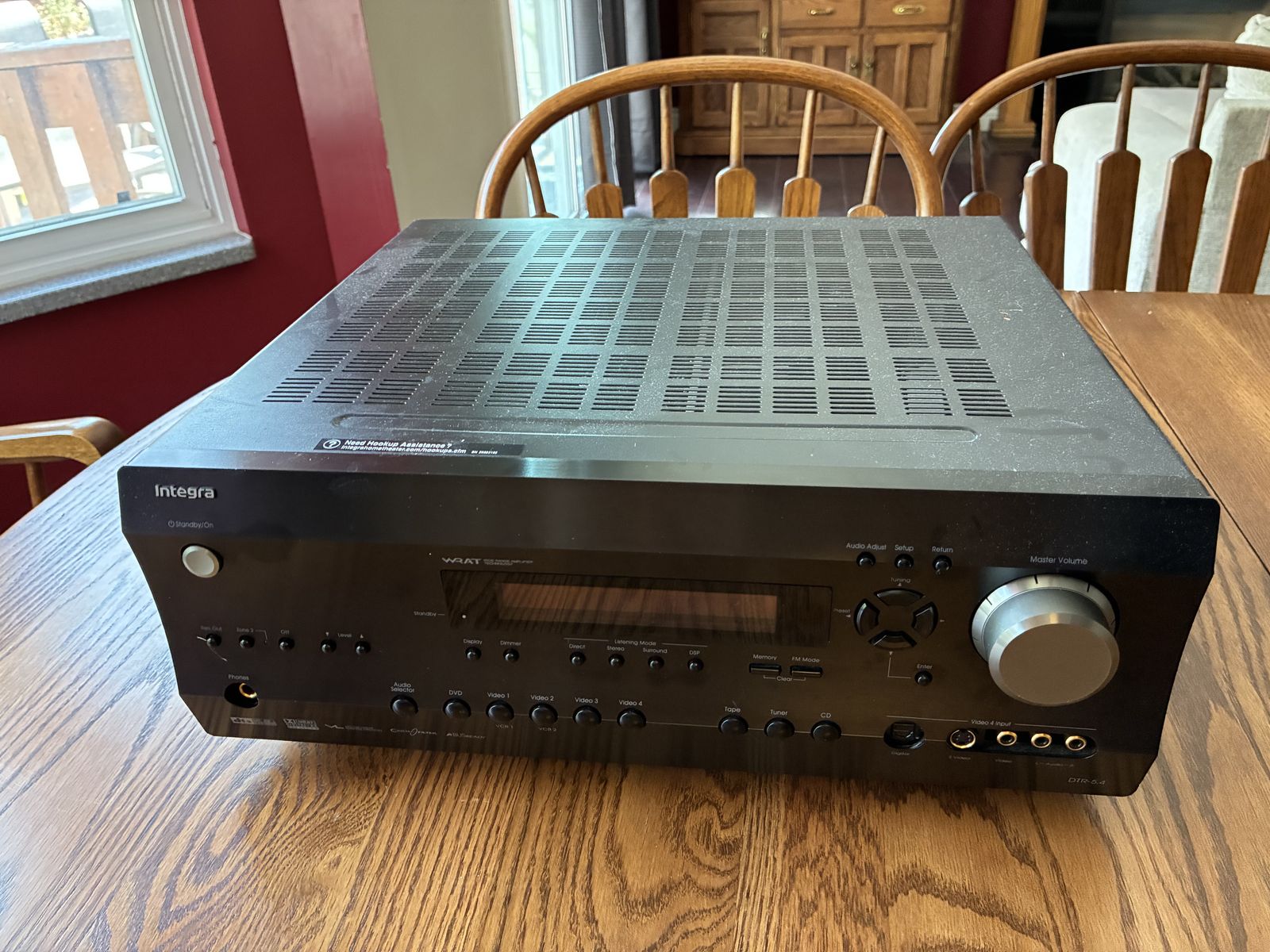Integra DTR-5.4 AV Home Theater Receiver, 6.1 Channel
