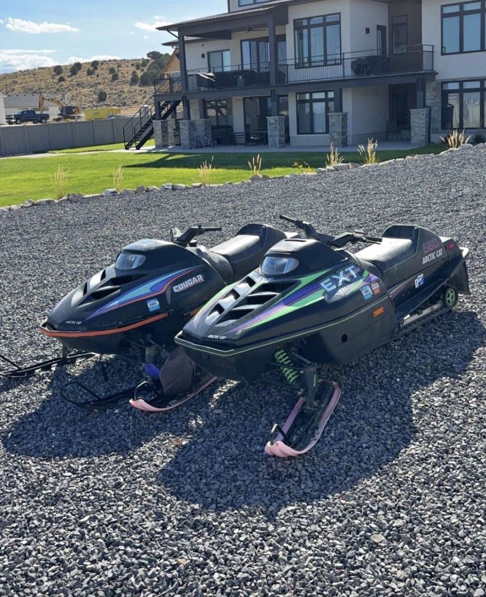 2 Arctic Cat Snowmobiles $600 For Both!!