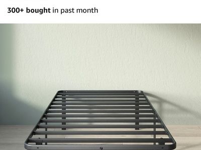 Zinus 14 Inch Rumi Metal Bed Frame Twin - Black Steel SmartBase