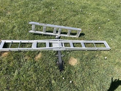 HAUL-MASTER 400 lb. Capacity Receiver-Mount Aluminum Motorcycle Carrier