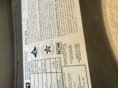 Weber Spirit S210 Outdoor LP Gas Grill - 2 Burners, 26,500 BTU, Outdoor Cooking Appliance