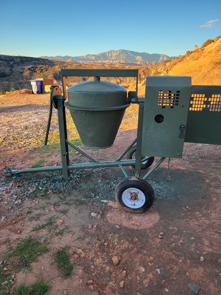 Cement Mixer, 6.7 cf, Towable, 120v Electric 1.5hp $1990