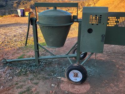 Cement Mixer, 6.7 cf, Towable, 120v Electric 1.5hp $1990