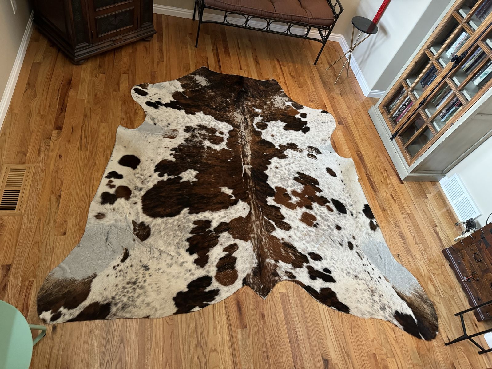 Genuine Cowhide Rug Spotted Pattern Large