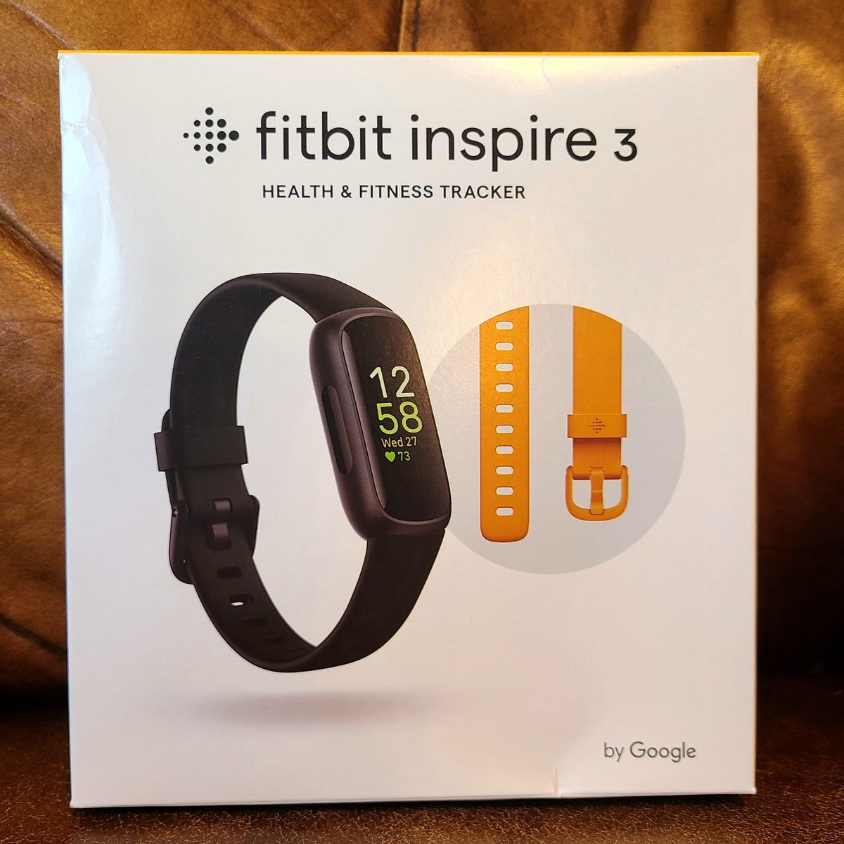 *NEW* Fitbit Inspire 3 Health & Fitness Tracker Bundle - Black with Extra Band