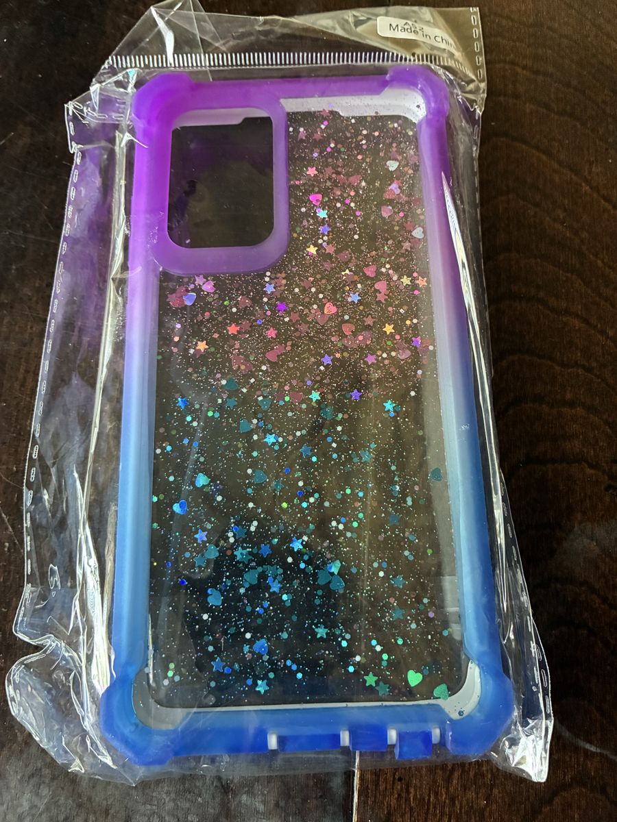 Samsung Galaxy A52 A52S, Glitter Phone Case - Purple and Blue, New
