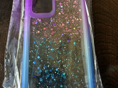 Samsung Galaxy A52 A52S, Glitter Phone Case - Purple and Blue, New