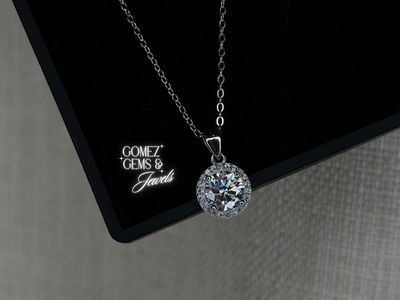 Sterling Silver Moissanite Necklace