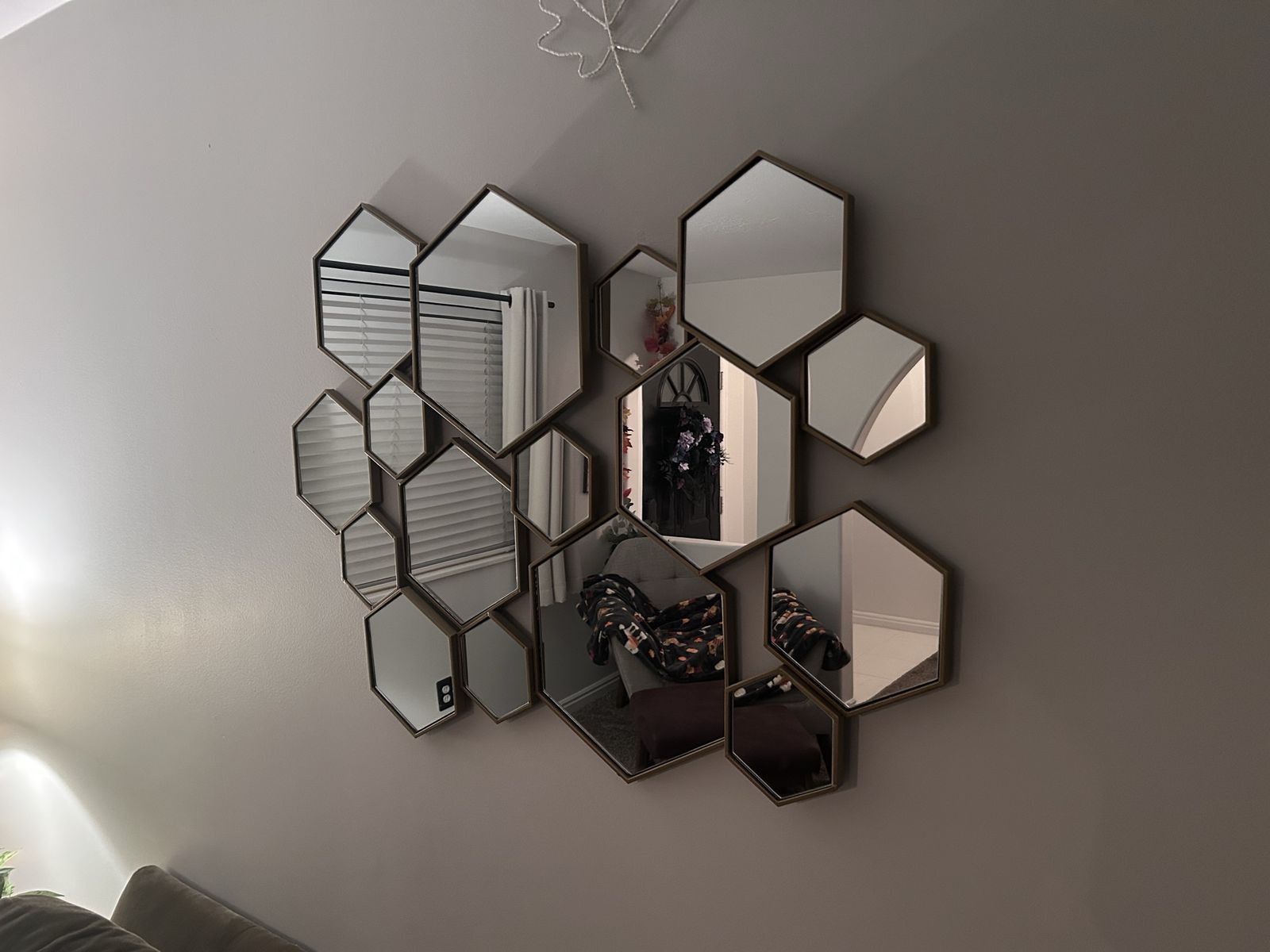 Cost Plus World Market Hexagon Wall Mirror