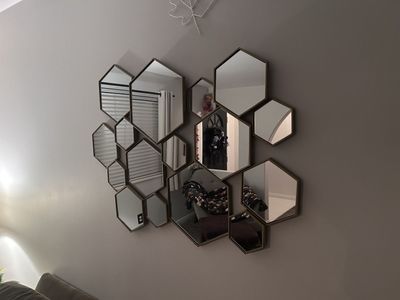 Cost Plus World Market Hexagon Wall Mirror