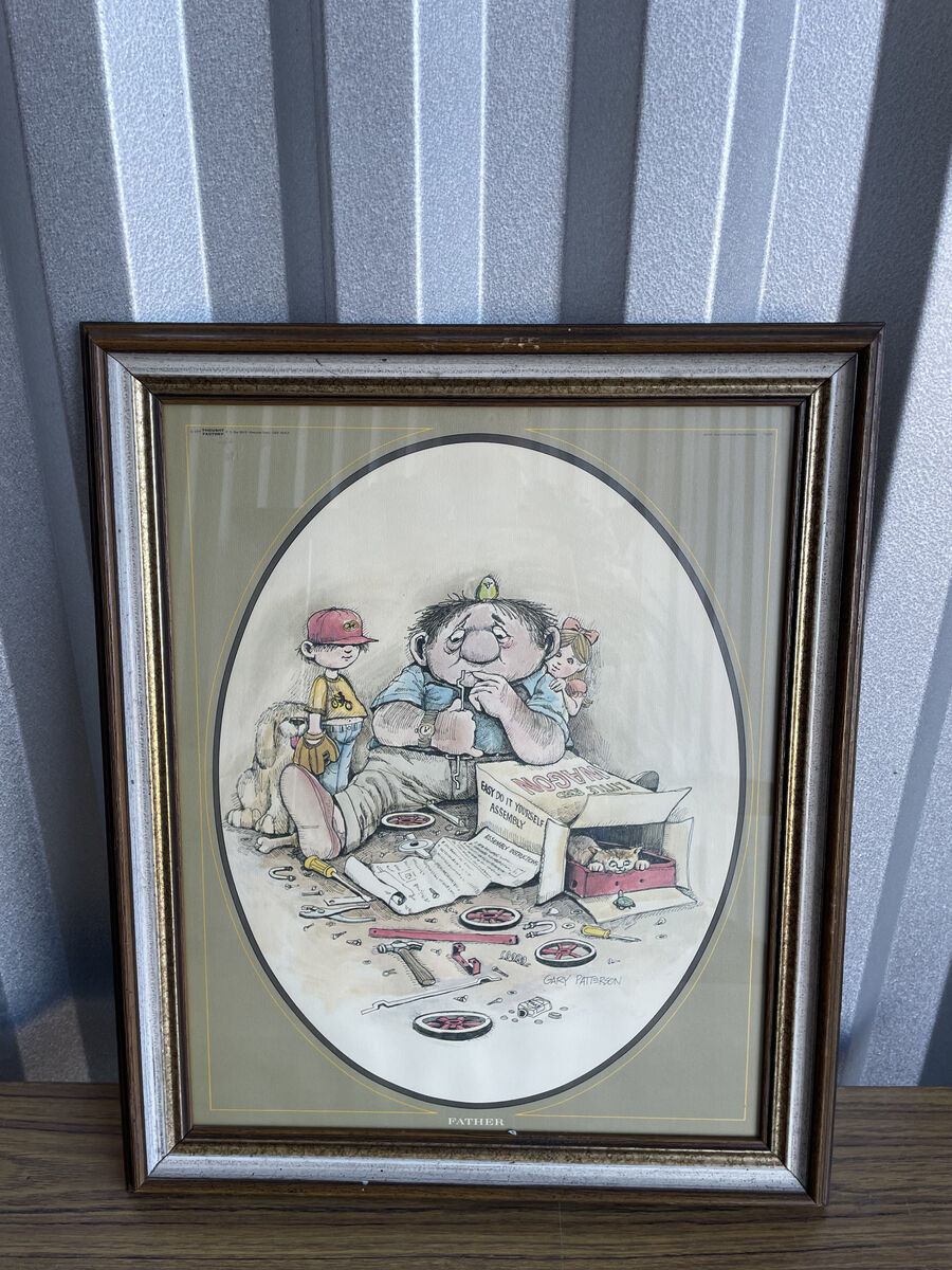 Gary Patterson Thought Factory Father Framed Art Print 1977