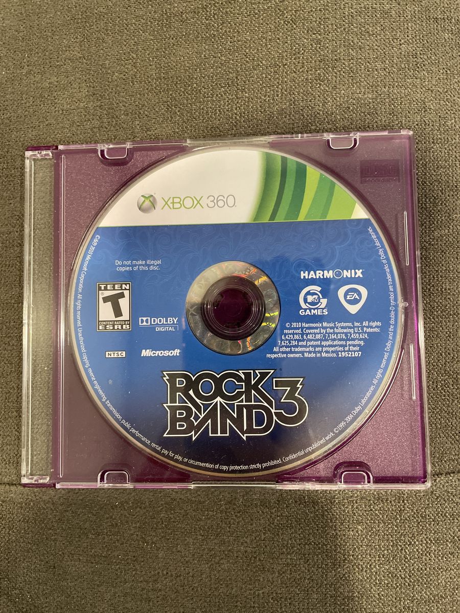 Rockband 3 Xbox 360 disc only