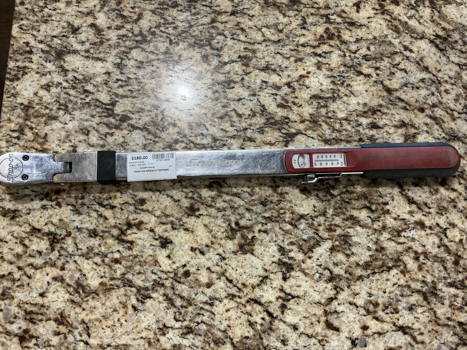 Snap On Wrench TQFR250E E75012808