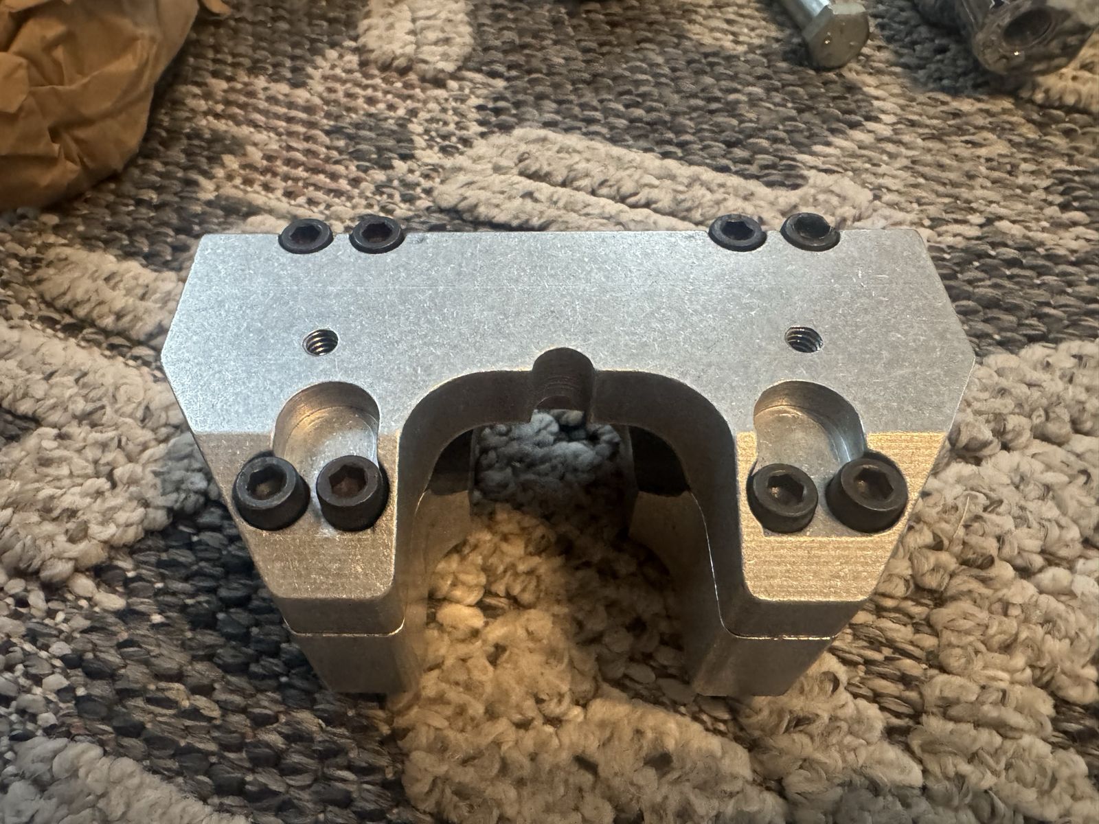 Billet Aluminum LA Choppers Handlebar Riser Clamp Block road king touring