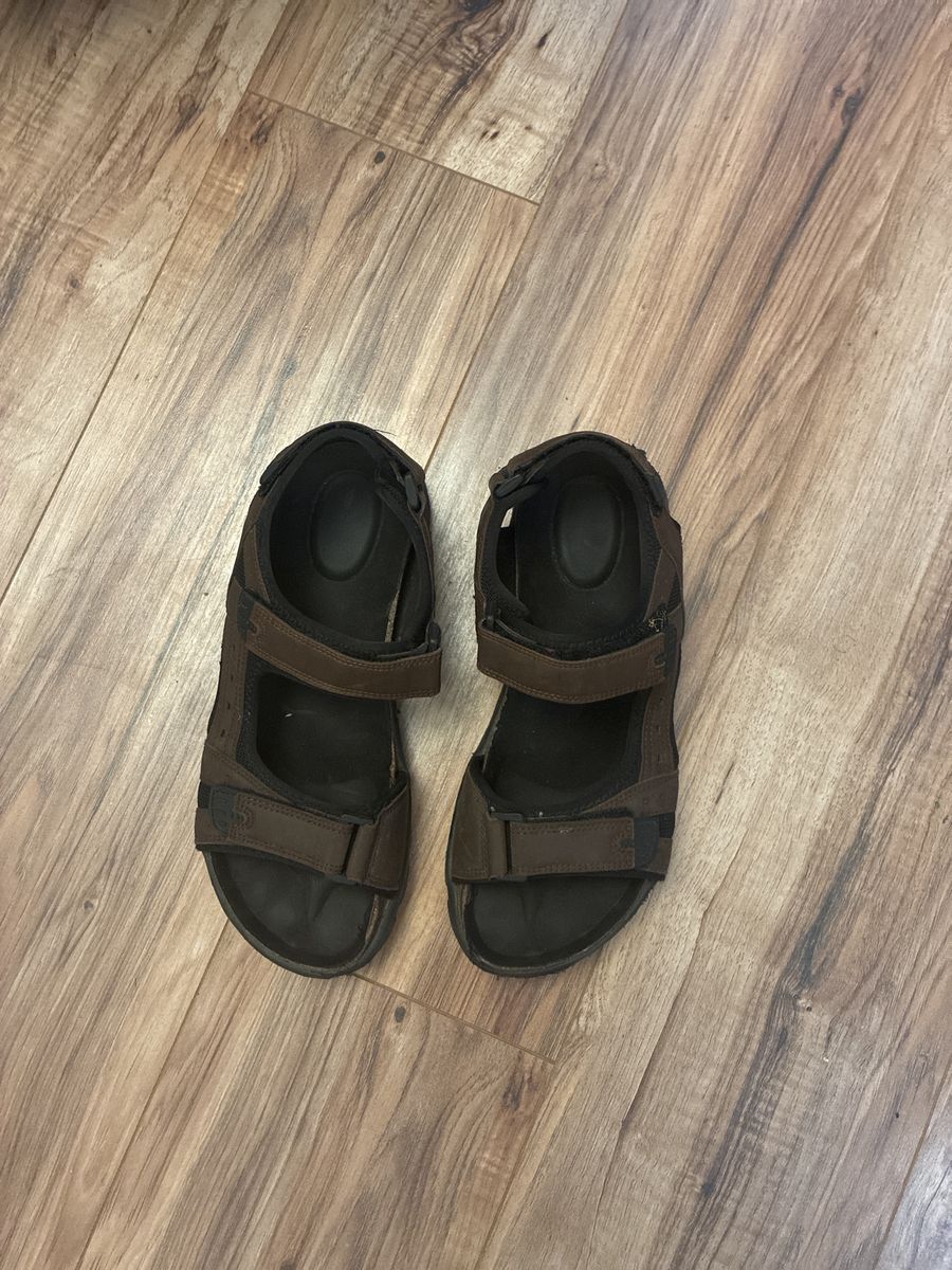 Brown sandals size US 10 M.