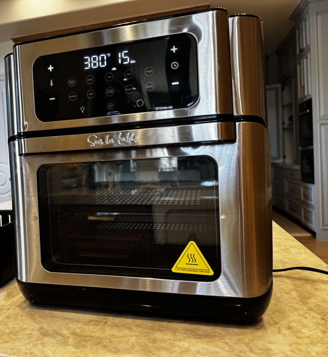 Sur La Table 13 Quart Air Fryer Plus all accessories