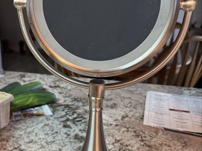 Lighted Vanity Mirror Brushed Nickel