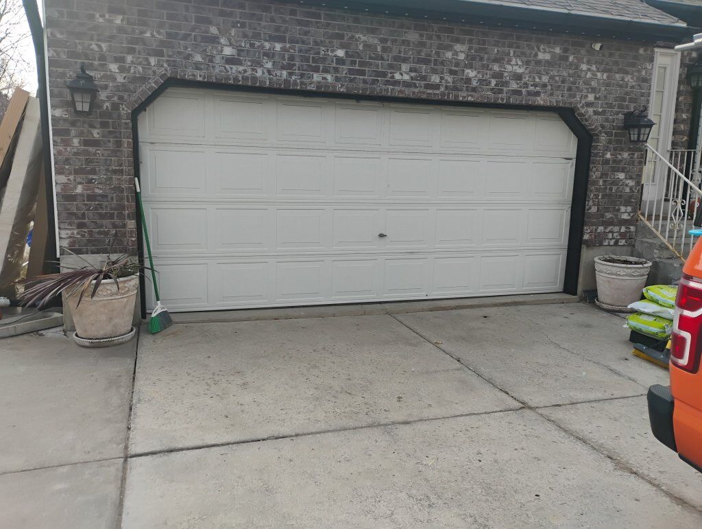 used 16x7 garage door & opener text best offer.